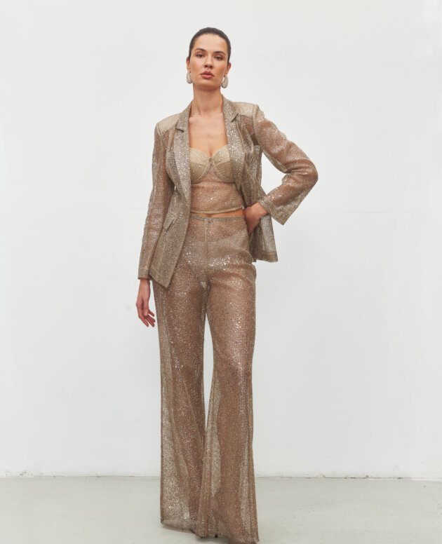 Eva Transparan Geniş Paça Pantolon