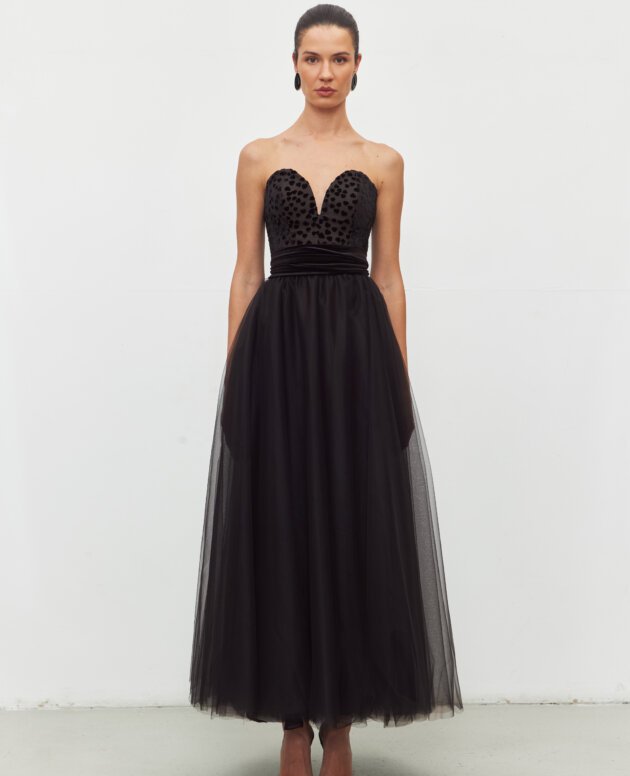 Noir Romance Tül Elbise